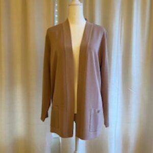 Anne Klein Malibu Cardigan in Mauve, Size M